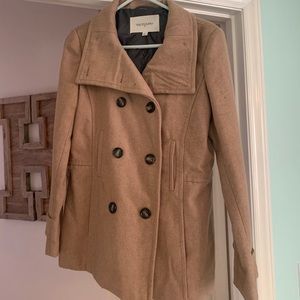 Tan wool winter coat